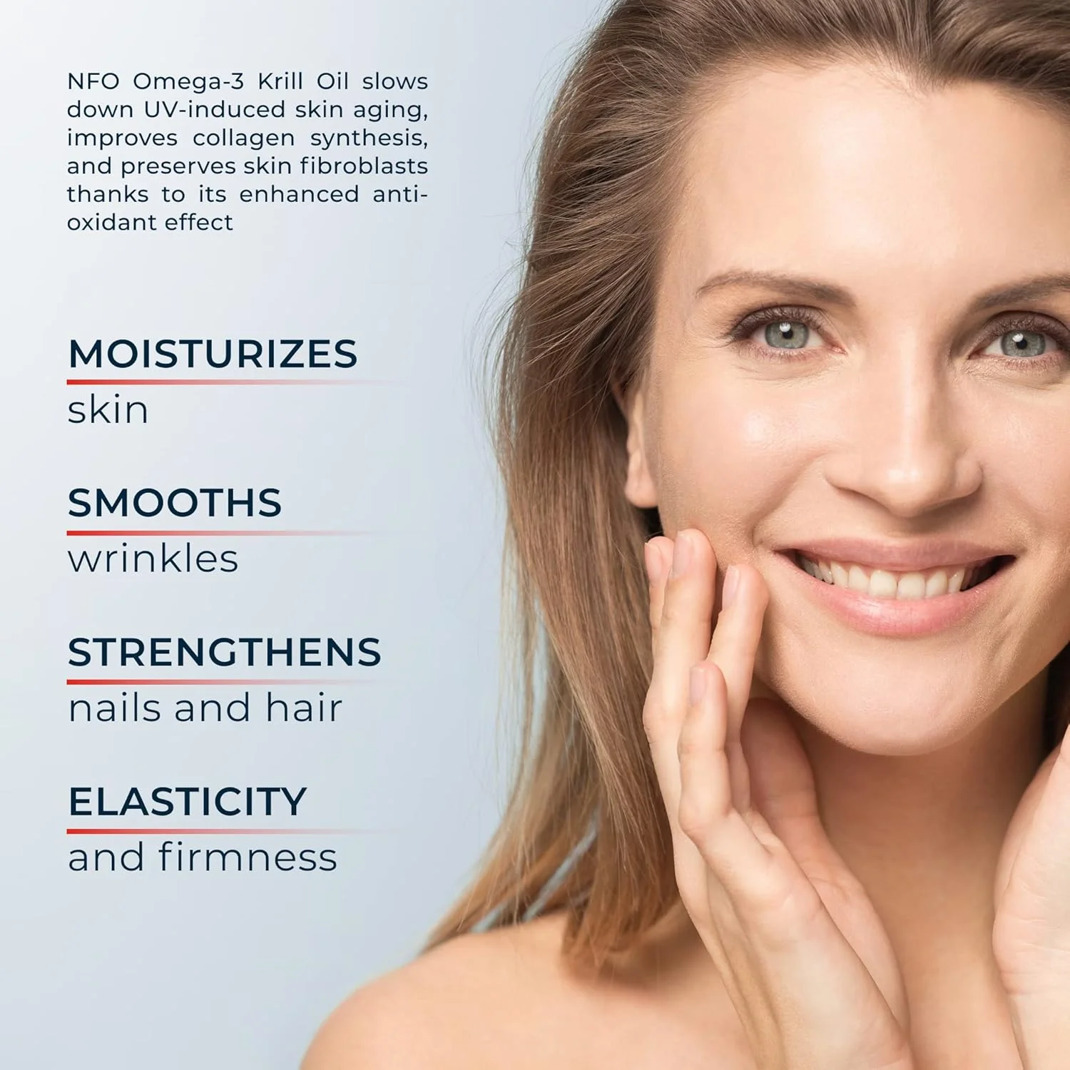 روغن کریل امگا 3 NFO آستاکسانتین [60 کپسول] روغن کریل قطب جنوب با قدرت بالای EPA و DHA به همراه آستاکسانتین و فسفولیپیدها، کمپلکس طبیعی از کریل وحشی تازه صید شده، تولید شده در نروژ