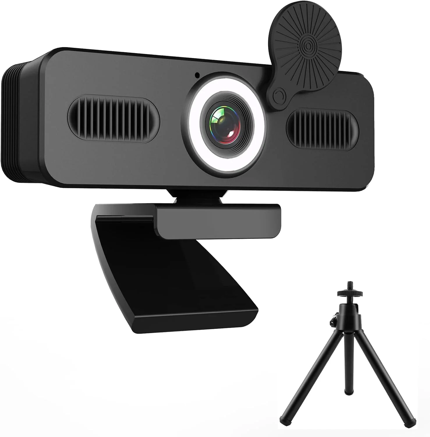 وب کم 4K Prosight با میکروفون، دوربین وب UHD با LED و پوشش حریم خصوصی، پایه مثلثی، زاویه دید عریض 120 درجه، وب کم USB Plug and Play برای Zoom/Teams/Facetime/YouTube، لپ تاپ/کامپیوتر وب کم 4K Prosight با میکروفون، دوربین وب UHD با LED و پوشش حریم خصوصی، پایه مثلثی، زاویه دید عریض 120 درجه، وب کم USB Plug and Play برای Zoom/Teams/Facetime/YouTube، لپ تاپ/کامپیوتر