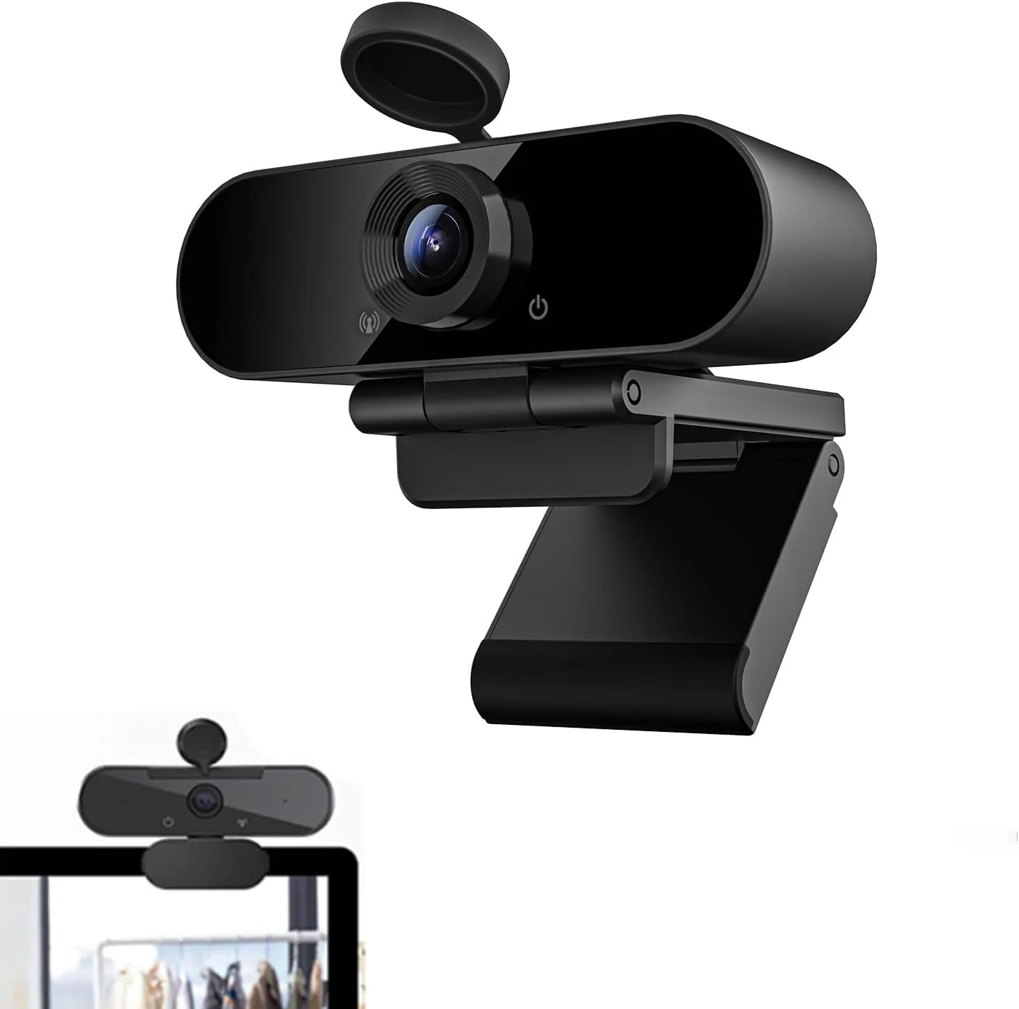 وب کم 4K استی یانگ با میکروفون، فوکوس خودکار و میکروفون های دوگانه حذف نویز، وب کم استریمینگ 1080P 60FPS، تصحیح نور خودکار، پوشش حریم خصوصی، اتصال و پخش آسان، برای زوم/اسکایپ/تیمز، کامپیوتر، مک، لپ تاپ وب کم 4K استی یانگ با میکروفون، فوکوس خودکار و میکروفون های دوگانه حذف نویز، وب کم استریمینگ 1080P 60FPS، تصحیح نور خودکار، پوشش حریم خصوصی، اتصال و پخش آسان، برای زوم/اسکایپ/تیمز، کامپیوتر، مک، لپ تاپ