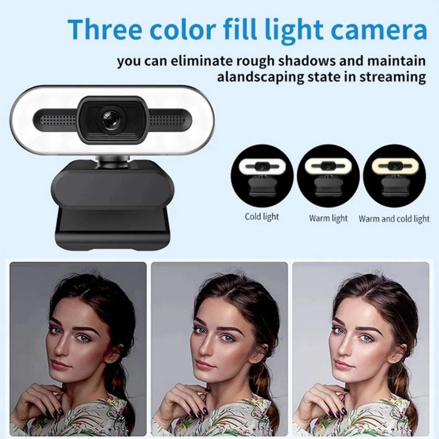 وبکم 4K با فوکوس خودکار، وبکم فول اچدی برای کامپیوتر، لپتاپ، استریمینگ، دوربین چرخشی با میکروفون داخلی و نور تکمیلی برای پخش زنده در یوتیوب و کنفرانس ویدیویی وبکم 4K با فوکوس خودکار، وبکم فول اچدی برای کامپیوتر، لپتاپ، استریمینگ، دوربین چرخشی با میکروفون داخلی و نور تکمیلی برای پخش زنده در یوتیوب و کنفرانس ویدیویی