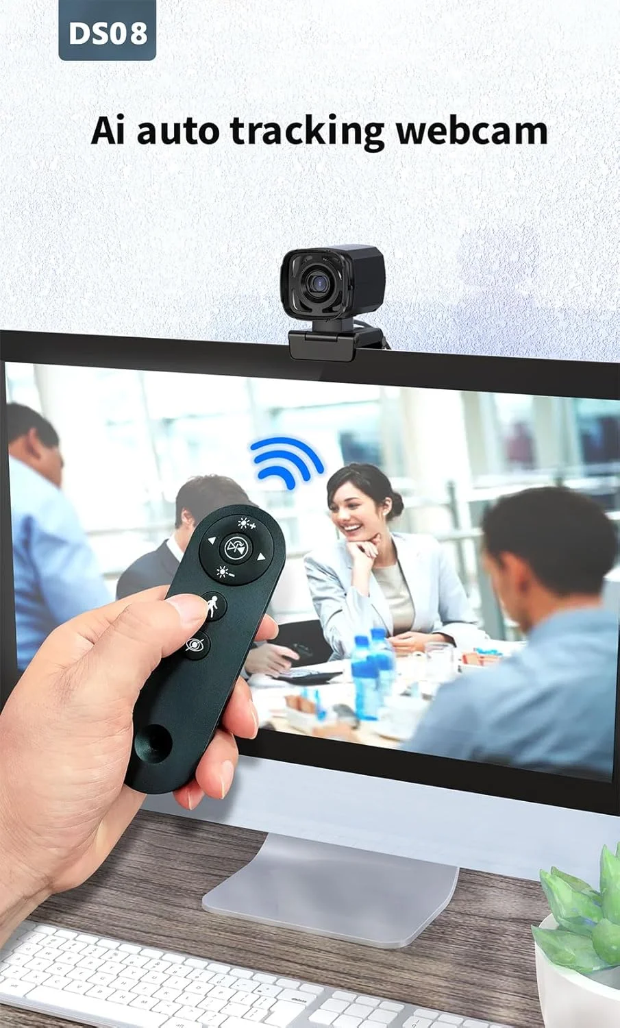 وب کم برای کامپیوتر، ردیابی خودکار هوش مصنوعی، کنترل از راه دور، میکروفون های دوگانه حذف نویز، تماس های ویدیویی Full HD 1080P، زاویه دید 73 درجه، شاتر حفظ حریم خصوصی، اتصال USB و استفاده آسان، تصحیح نور کم وب کم برای کامپیوتر، ردیابی خودکار هوش مصنوعی، کنترل از راه دور، میکروفون های دوگانه حذف نویز، تماس های ویدیویی Full HD 1080P، زاویه دید 73 درجه، شاتر حفظ حریم خصوصی، اتصال USB و استفاده آسان، تصحیح نور کم