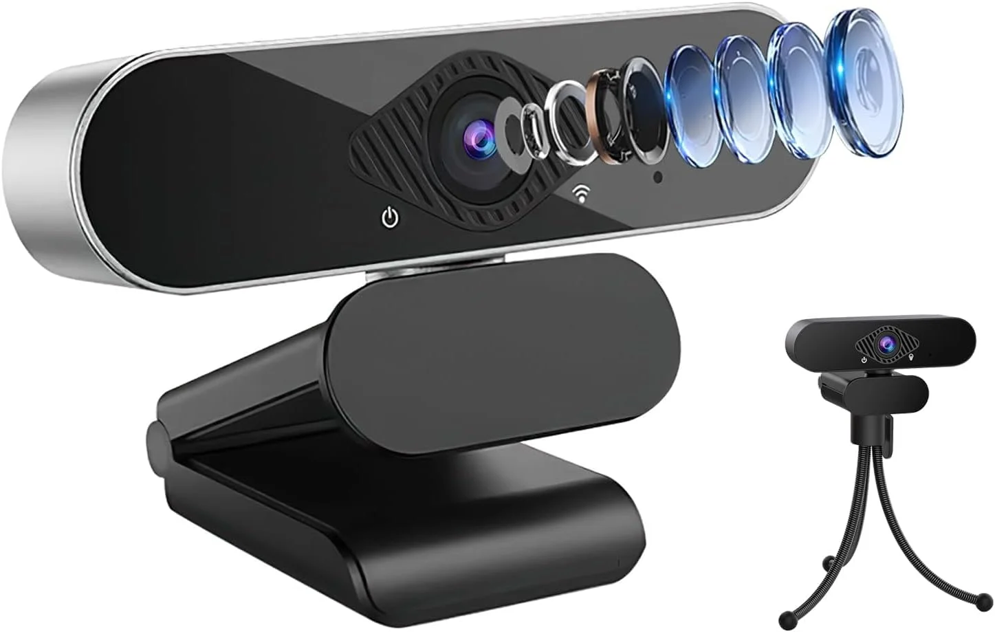 وب کم فول اچ دی 1080P تینشو برای کامپیوتر با سرعت 30 فریم بر ثانیه، دارای میکروفون با قابلیت حذف نویز و پایه نگهدارنده، دوربین وب با زاویه دید 120 درجه برای لپ تاپ، یوتیوب، زوم، اسکایپ، چت، فیس تایم، کنفرانس و بازی وب کم فول اچ دی 1080P تینشو برای کامپیوتر با سرعت 30 فریم بر ثانیه، دارای میکروفون با قابلیت حذف نویز و پایه نگهدارنده، دوربین وب با زاویه دید 120 درجه برای لپ تاپ، یوتیوب، زوم، اسکایپ، چت، فیس تایم، کنفرانس و بازی