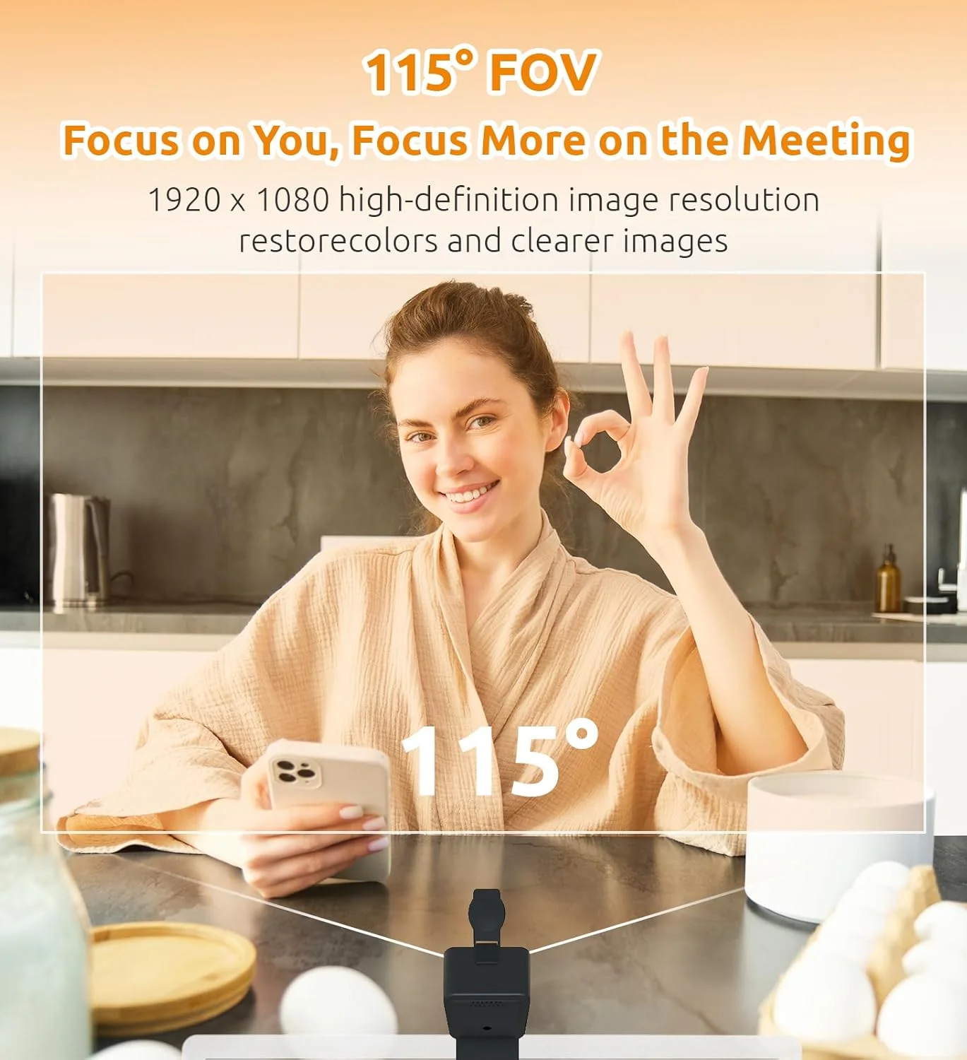 وب کم 1080P توکان با میکروفون، صدای استریو شفاف، وب کم استریمینگ، دوربین کامپیوتر با زاویه دید 115 درجه، وب کم USB با قابلیت اتصال آسان برای اسکایپ، زوم، فیس تایم، هنگ اوت، PC/لپ تاپ/مک بوک/تبلت وب کم 1080P توکان با میکروفون، صدای استریو شفاف، وب کم استریمینگ، دوربین کامپیوتر با زاویه دید 115 درجه، وب کم USB با قابلیت اتصال آسان برای اسکایپ، زوم، فیس تایم، هنگ اوت، PC/لپ تاپ/مک بوک/تبلت