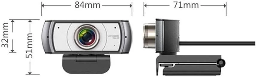 وب کم HD دسکتاپ WANAM، وب کم کنفرانس 1080P، دوربین کامپیوتر لپ تاپ برای تماس های کنفرانسی و ویدئویی، میکروفون داخلی، مشکی وب کم HD دسکتاپ WANAM، وب کم کنفرانس 1080P، دوربین کامپیوتر لپ تاپ برای تماس های کنفرانسی و ویدئویی، میکروفون داخلی، مشکی