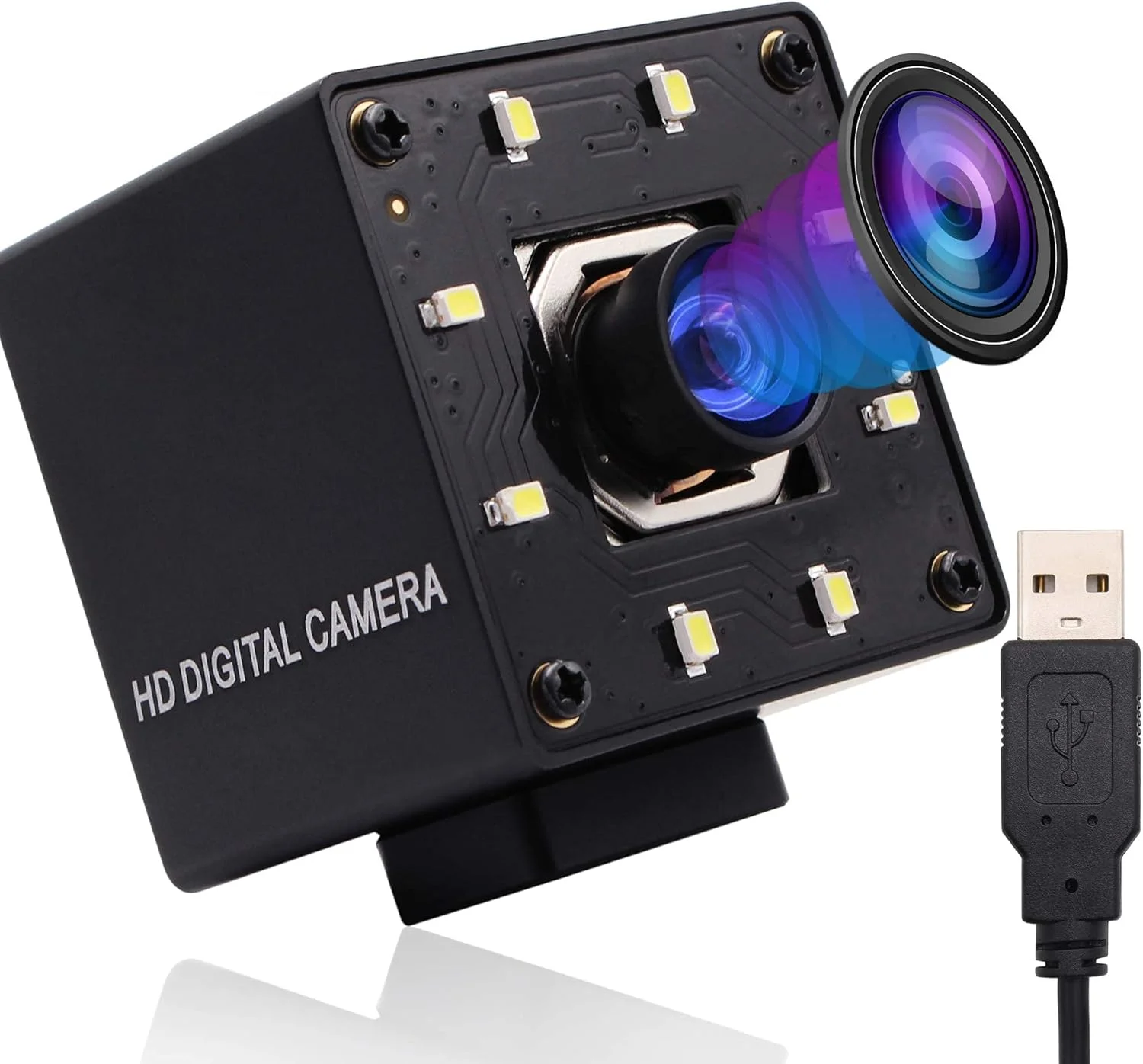 وبکم USB 4K با فوکوس خودکار و صدا، لنز زاویه باز 100 درجه بدون اعوجاج، وب کم 2160p، دوربین IMX415 نظارت تصویری روز و شب با LED سفید، دوربین 4K Raspberry Pi وبکم USB 4K با فوکوس خودکار و صدا، لنز زاویه باز 100 درجه بدون اعوجاج، وب کم 2160p، دوربین IMX415 نظارت تصویری روز و شب با LED سفید، دوربین 4K Raspberry Pi