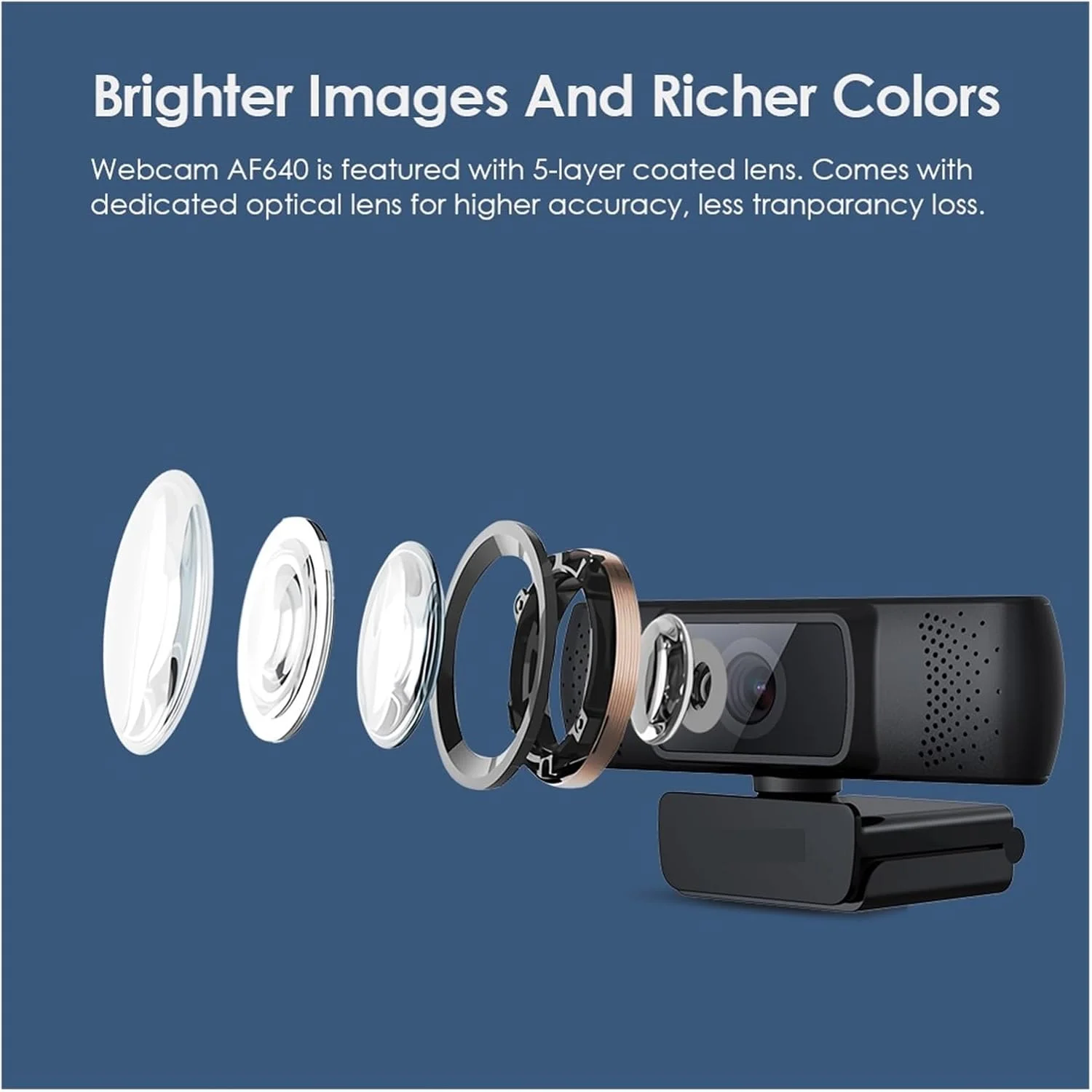 وب کم، وب کم با کیفیت بالا 1080p با فوکوس خودکار و میکروفون حذف نویز برای کنفرانس، پخش زنده و ضبط