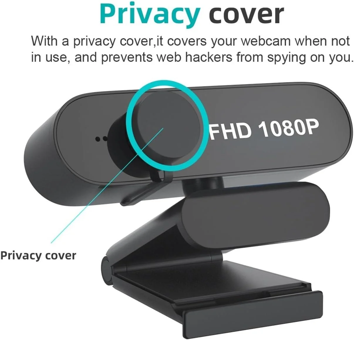 وب کم USB 1080P با زاویه دید گسترده و کاهش نویز برای لپ تاپ، کنفرانس آنلاین ویدئویی، مطالعه زنده و پخش وب کم USB 1080P با زاویه دید گسترده و کاهش نویز برای لپ تاپ، کنفرانس آنلاین ویدئویی، مطالعه زنده و پخش