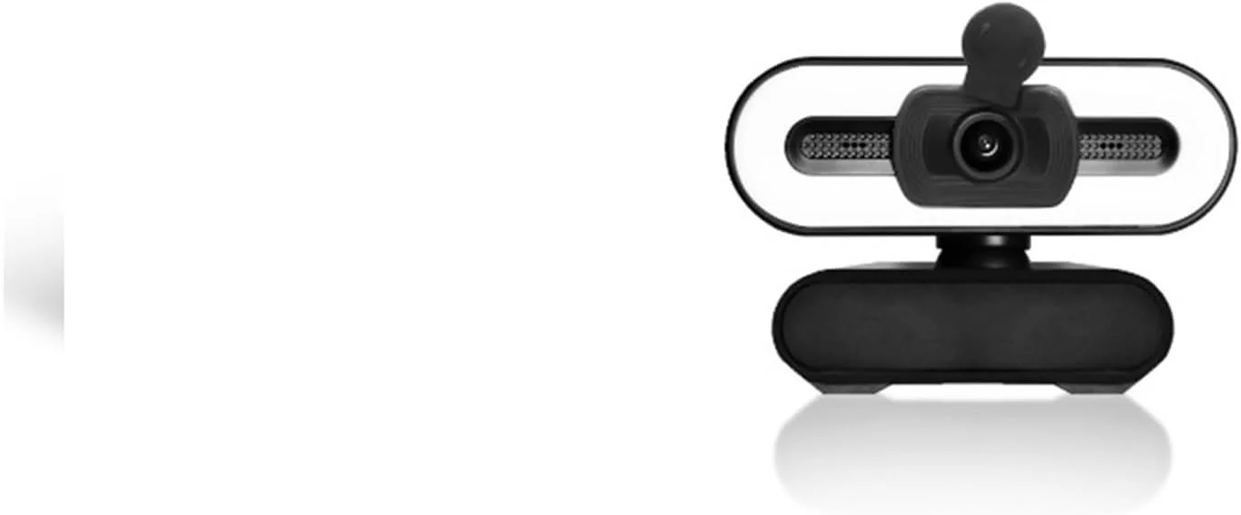 وب کم، دوربین وب 1080P 4K Full HD با حلقه نور پر کننده، مناسب برای کامپیوتر رومیزی و لپ تاپ، دوربین وب پخش زنده ویدئو با میکروفون، دوربین های چرخشی (4K)