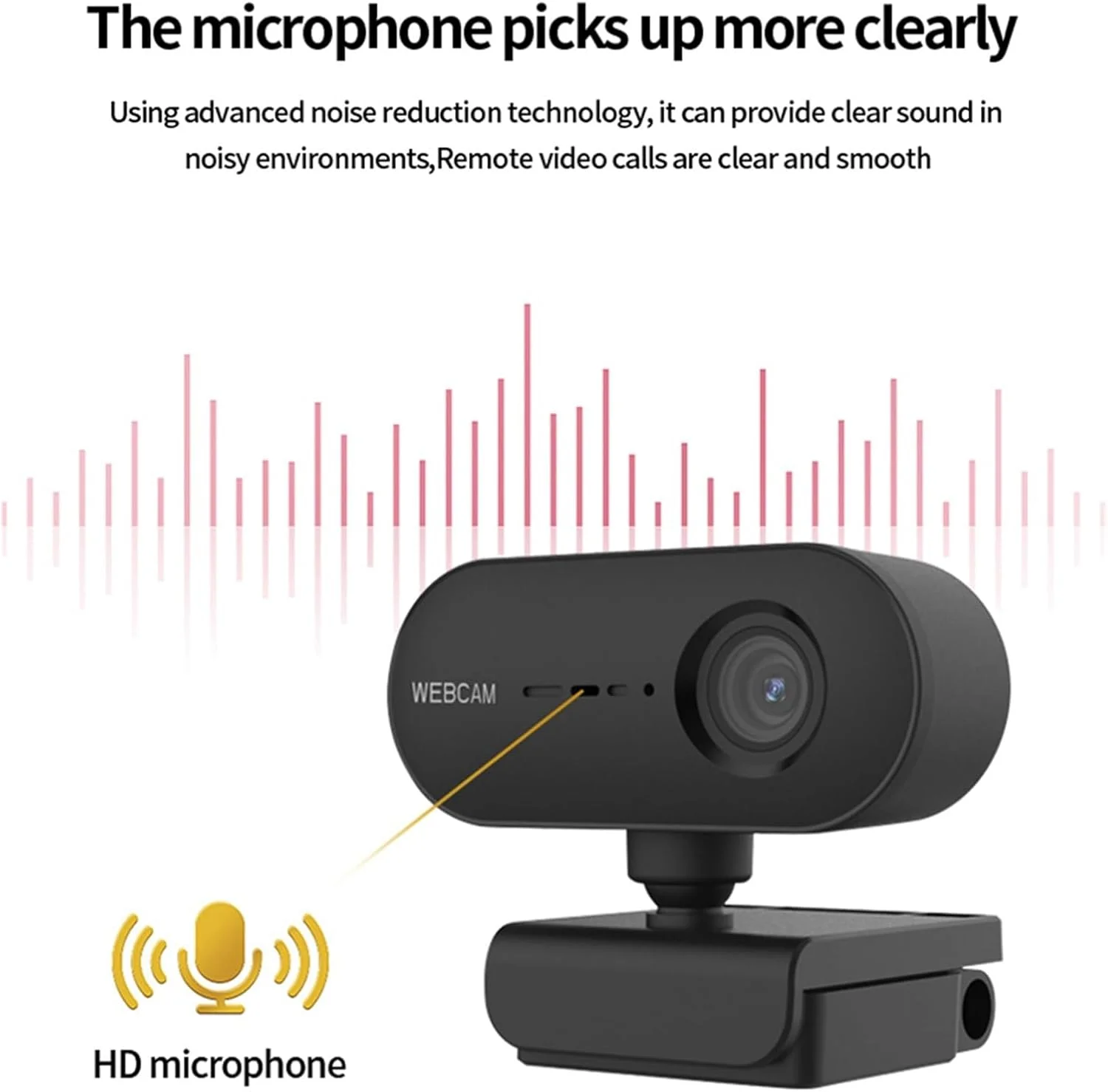 وب کم، دوربین وب 2K Full HD با فوکوس خودکار و قابلیت چرخش، دوربین وب USB 1080P برای لپ تاپ، کامپیوتر و دوربین کوچک برای جلسات