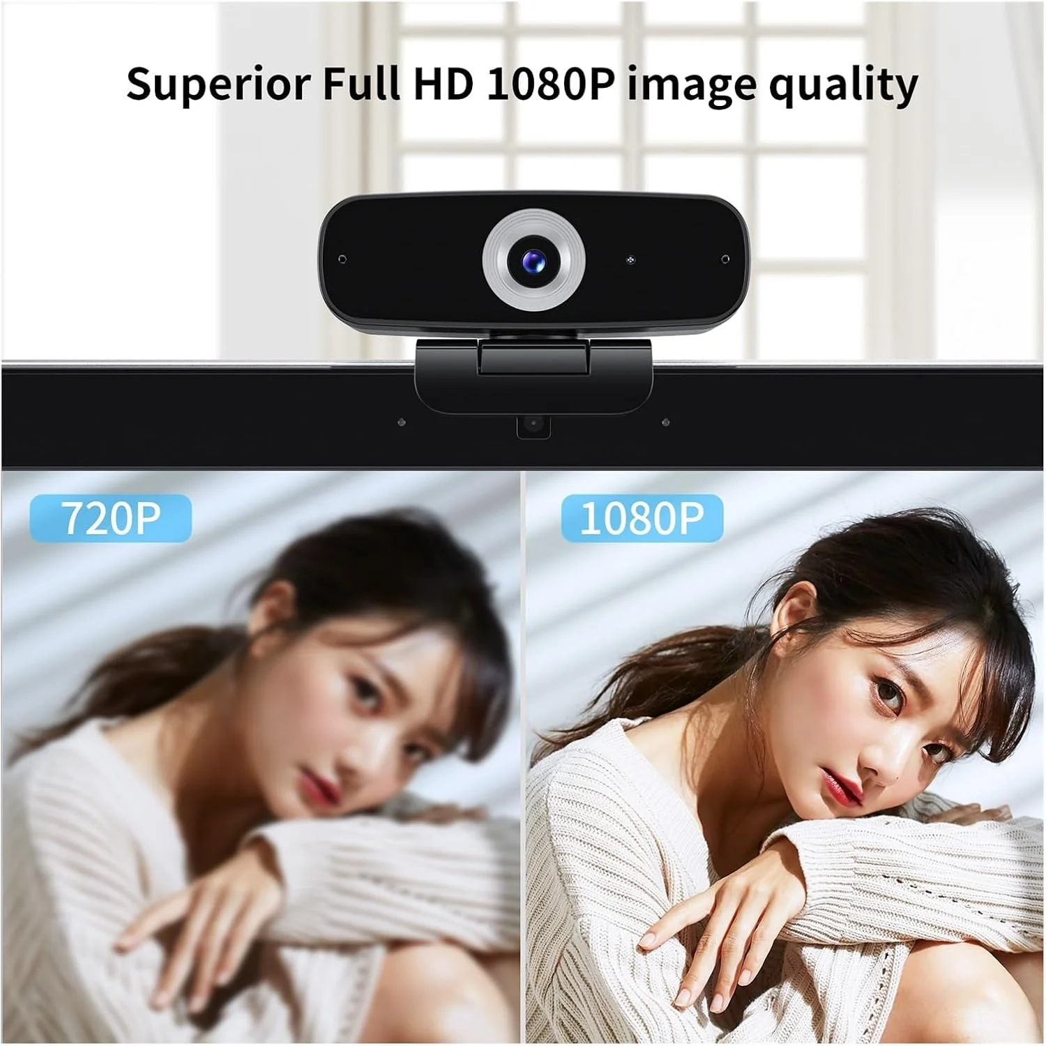 وب کم، دوربین وب 1080p HD با میکروفون استریو برای کنفرانس، پخش زنده و ضبط وب کم، دوربین وب 1080p HD با میکروفون استریو برای کنفرانس، پخش زنده و ضبط