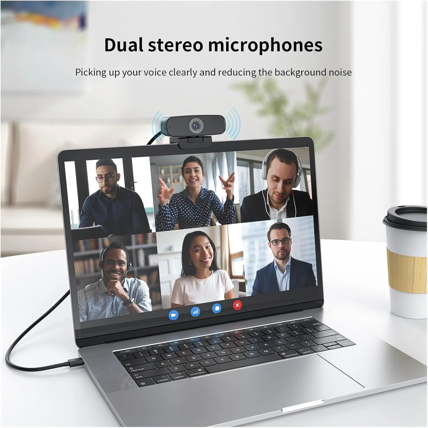 وب کم، دوربین وب 1080p HD با میکروفون استریو برای کنفرانس، پخش زنده و ضبط وب کم، دوربین وب 1080p HD با میکروفون استریو برای کنفرانس، پخش زنده و ضبط