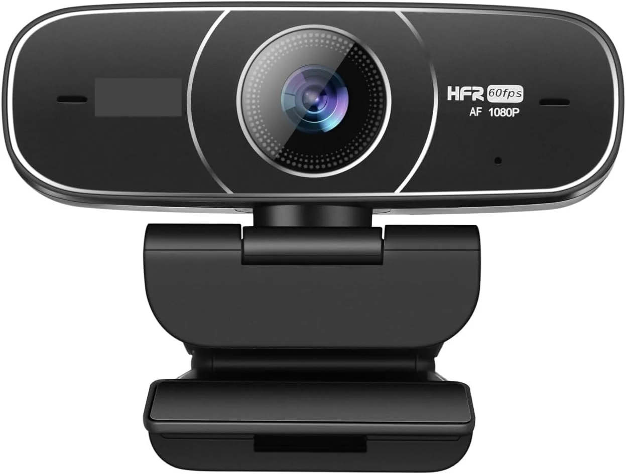 وب کم، دوربین وب 1080P HD USB AF 60 فریم در ثانیه با زاویه دید گسترده 78 درجه با میکروفون برای پخش بازی، کامپیوتر شخصی، کنفرانس، پخش زنده و ضبط وب کم، دوربین وب 1080P HD USB AF 60 فریم در ثانیه با زاویه دید گسترده 78 درجه با میکروفون برای پخش بازی، کامپیوتر شخصی، کنفرانس، پخش زنده و ضبط