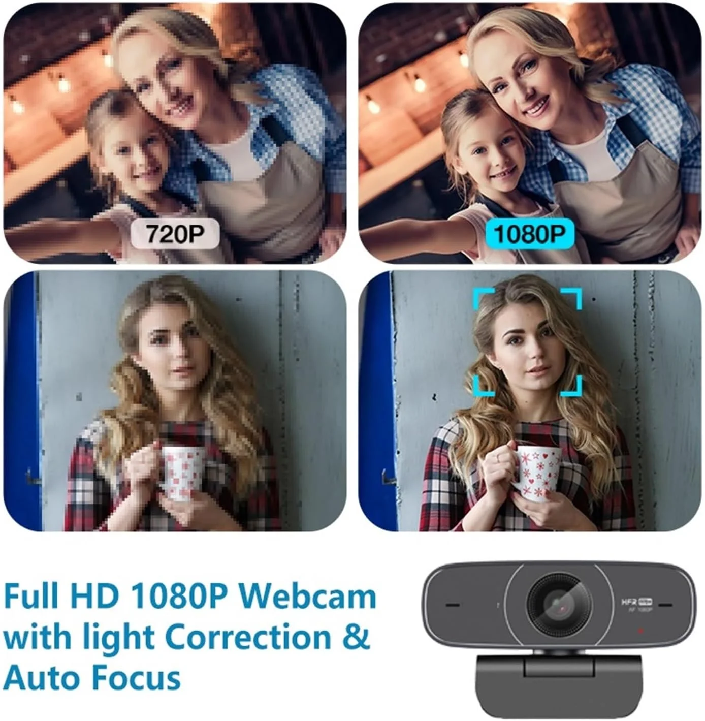 وب کم، دوربین وب 1080P HD USB AF 60 فریم در ثانیه با زاویه دید گسترده 78 درجه با میکروفون برای پخش بازی، کامپیوتر شخصی، کنفرانس، پخش زنده و ضبط وب کم، دوربین وب 1080P HD USB AF 60 فریم در ثانیه با زاویه دید گسترده 78 درجه با میکروفون برای پخش بازی، کامپیوتر شخصی، کنفرانس، پخش زنده و ضبط