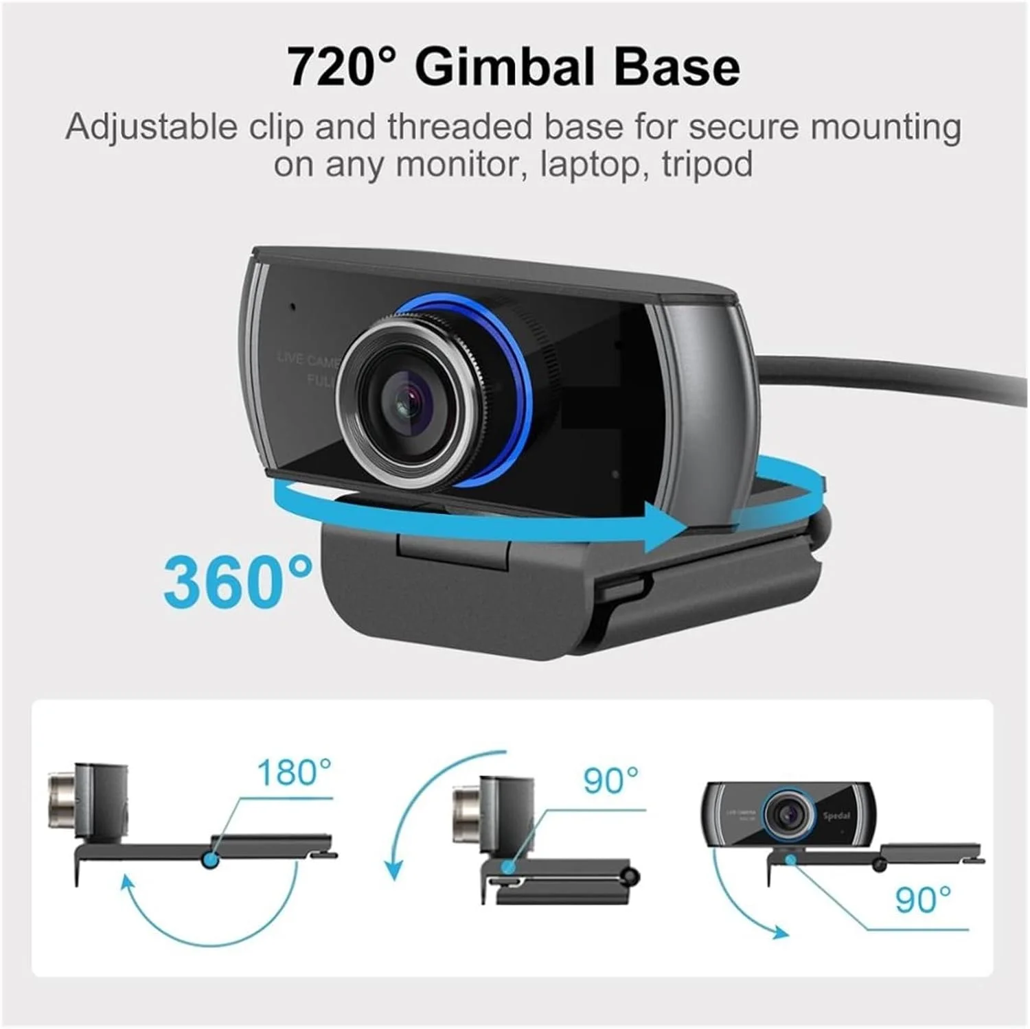 وب کم، دوربین وب با کیفیت بالا 1080p با میکروفون و زاویه دید عریض 100 درجه برای کنفرانس و پخش زنده وب کم، دوربین وب با کیفیت بالا 1080p با میکروفون و زاویه دید عریض 100 درجه برای کنفرانس و پخش زنده