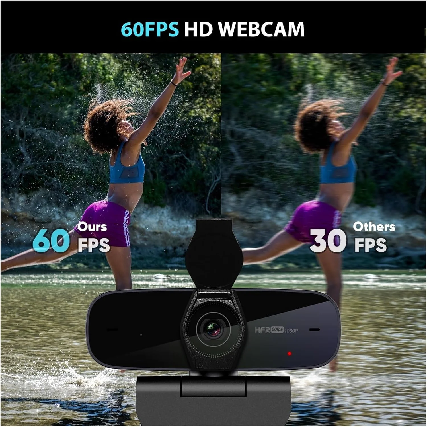 وب کم، دوربین وب Full HD 1080p با فوکوس خودکار 60 فریم در ثانیه با پوشش حریم خصوصی قابل جابجایی و میکروفون های USB به همراه نرم افزار وب کم، دوربین وب Full HD 1080p با فوکوس خودکار 60 فریم در ثانیه با پوشش حریم خصوصی قابل جابجایی و میکروفون های USB به همراه نرم افزار