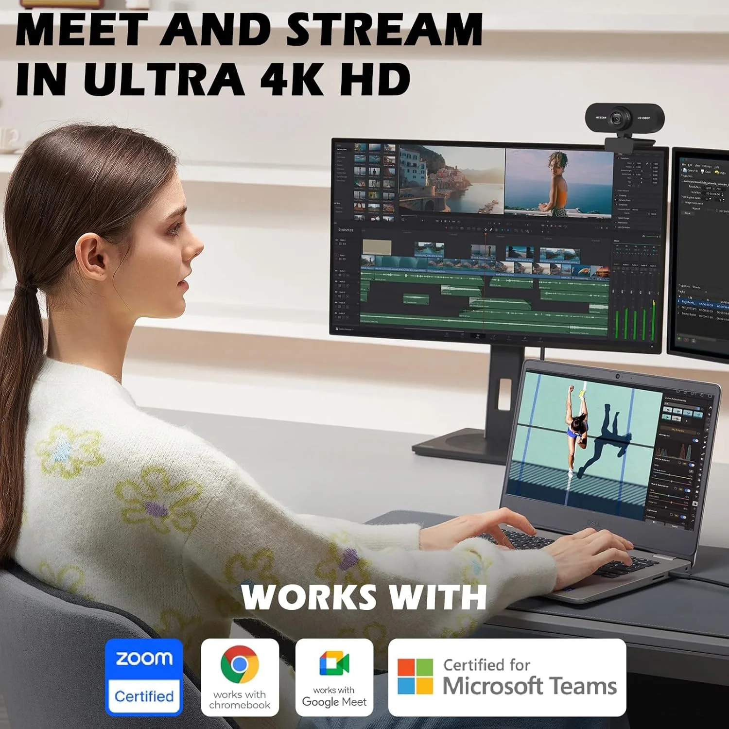 وب کم 1080P Yakiter با میکروفون، دوربین USB HD با فوکوس خودکار، میکروفون های حذف نویز، دوربین کامپیوتر برای استریم، تماس ویدیویی، اسکایپ، تیمز، زوم، PC، کامپیوتر-(FT) (A) وب کم 1080P Yakiter با میکروفون، دوربین USB HD با فوکوس خودکار، میکروفون های حذف نویز، دوربین کامپیوتر برای استریم، تماس ویدیویی، اسکایپ، تیمز، زوم، PC، کامپیوتر-(FT) (A)