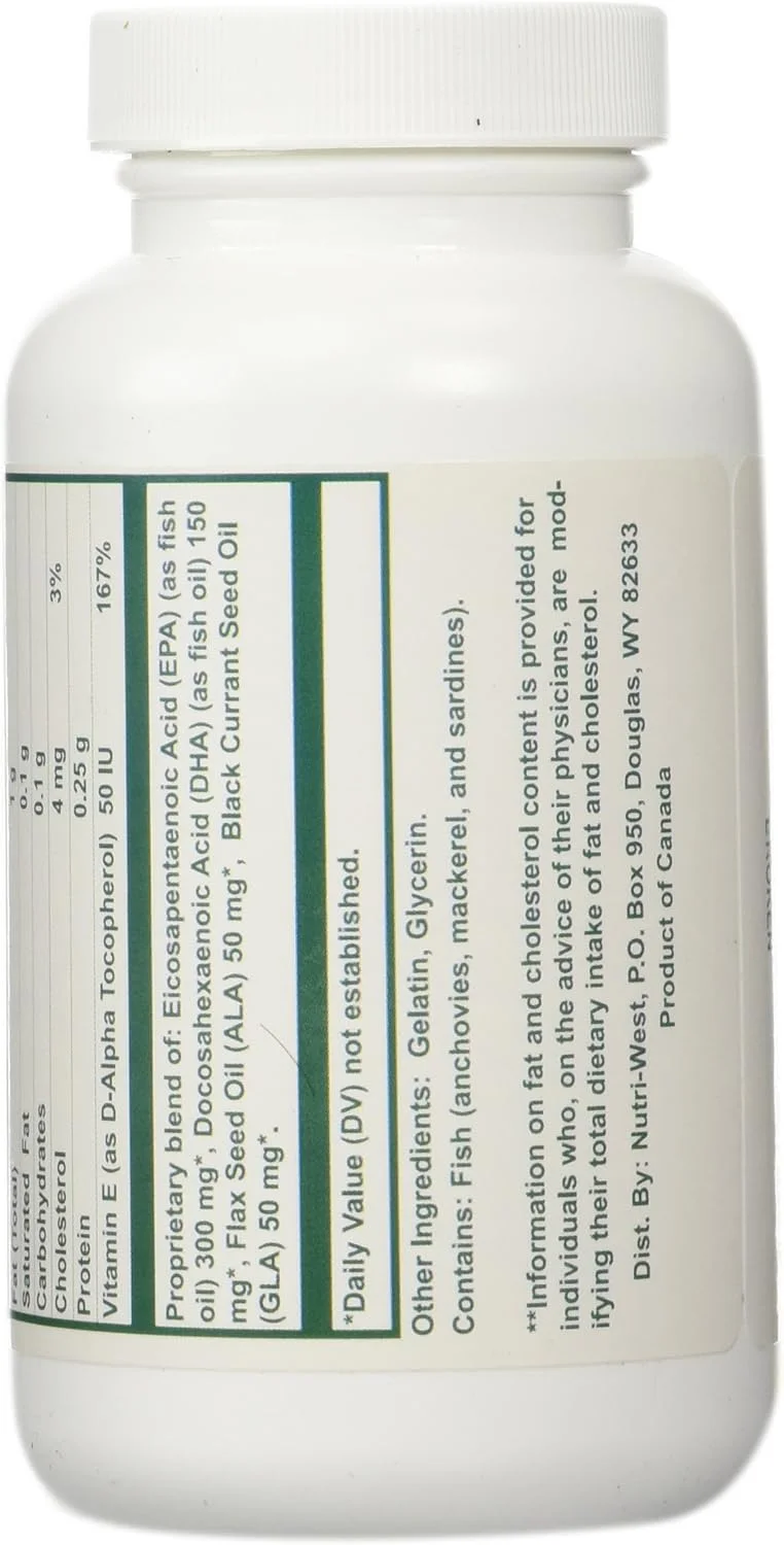 نوتری-وست امگا 3 ضروری کامل 2:1 - 90 کپسول سفید نوتری-وست امگا 3 ضروری کامل 2:1 - 90 کپسول سفید