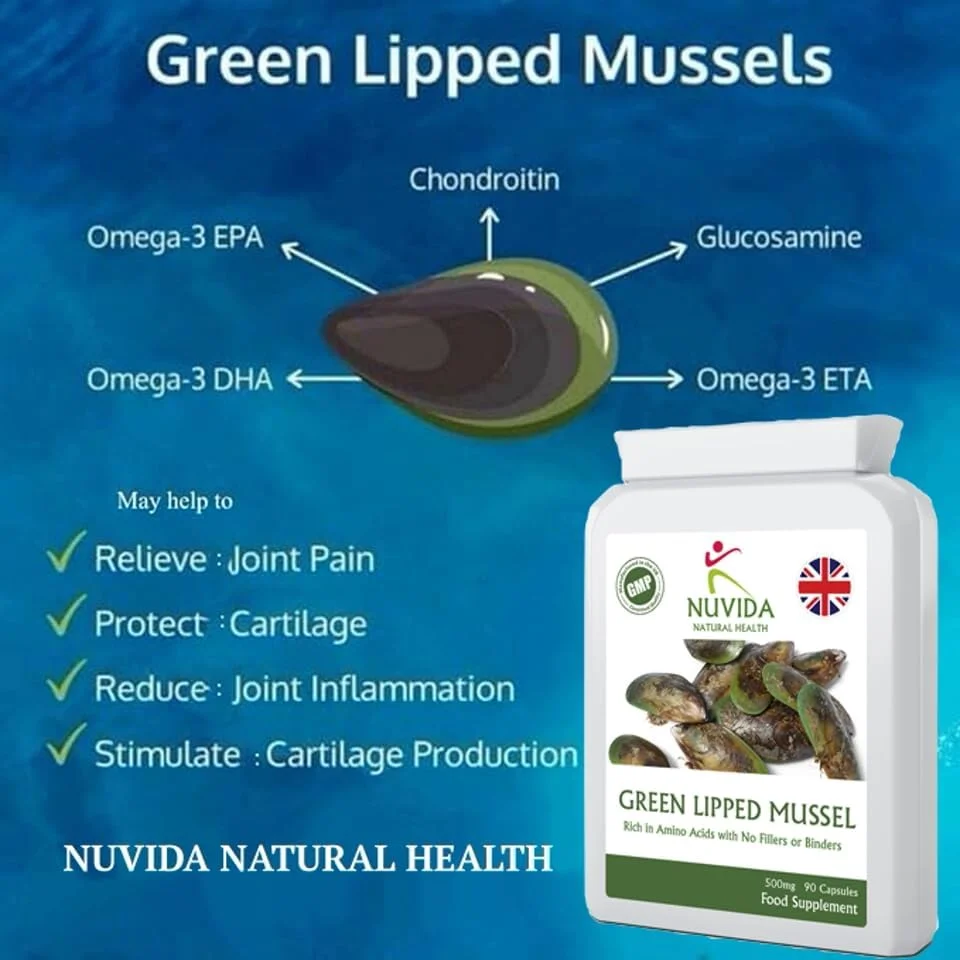 کپسول های صدف لب سبز نویدا - صدف لب سبز با قدرت بالا برای انسان - 90 کپسول - عصاره صدف لب سبز تهیه شده از محیطی پایدار در نیوزلند