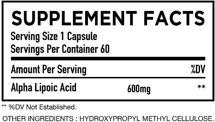 اچ سی نوتریشن آلفا لیپوئیک اسید 60 کپسول اچ سی نوتریشن آلفا لیپوئیک اسید 60 کپسول