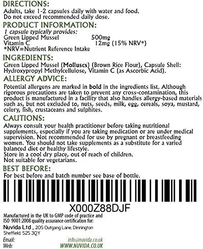 کپسول های صدف لب سبز نویدا - صدف لب سبز با قدرت بالا برای انسان - 90 کپسول - عصاره صدف لب سبز تهیه شده از محیطی پایدار در نیوزلند