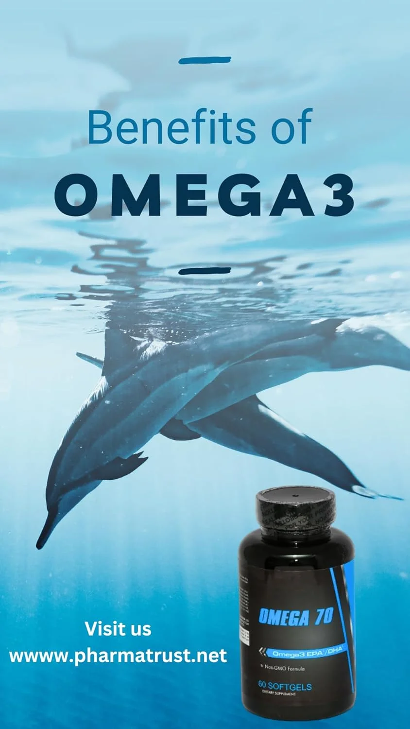 مکمل امگا 3 تراست امگا 70 EPA/DHA، 60 سافت ژل، فرمول غیر GMO مکمل امگا 3 تراست امگا 70 EPA/DHA، 60 سافت ژل، فرمول غیر GMO