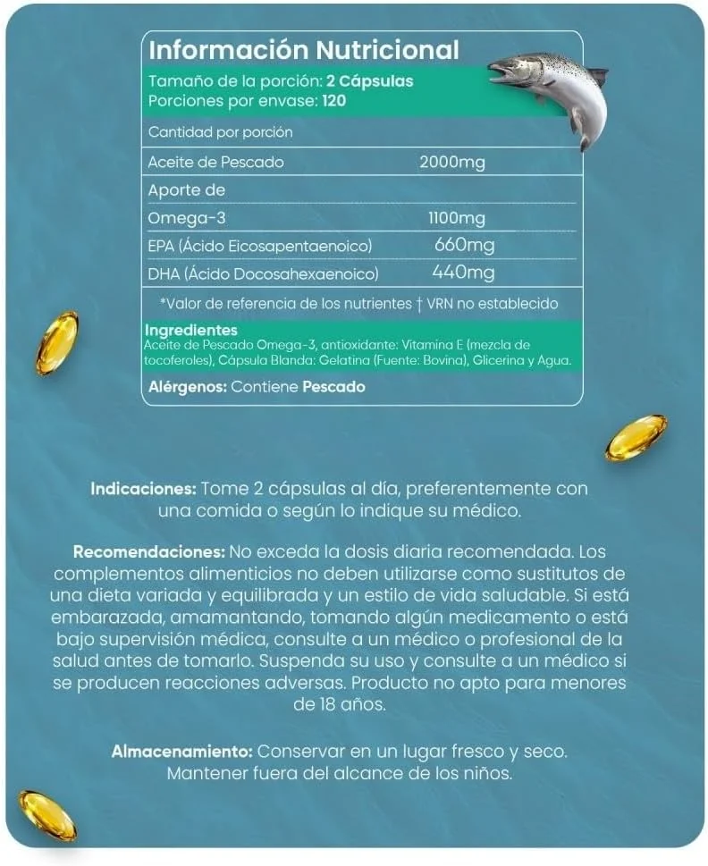 کپسول های نرم امگا 3 - 2000 میلی گرم روغن ماهی با 1100 میلی گرم امگا 3، 660 میلی گرم EPA و 440 میلی گرم DHA در هر وعده - 240 سافت ژل - روغن ماهی WeightWorld کپسول های نرم امگا 3 - 2000 میلی گرم روغن ماهی با 1100 میلی گرم امگا 3، 660 میلی گرم EPA و 440 میلی گرم DHA در هر وعده - 240 سافت ژل - روغن ماهی WeightWorld