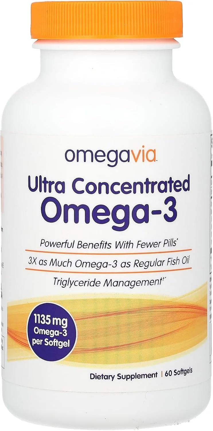 امگا ویآ، امگا 3 فوق العاده غلیظ، 60 سافت ژل