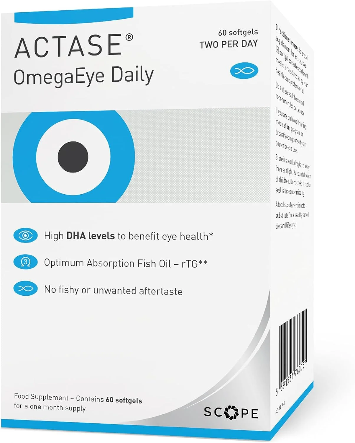 اپتase امگا ویژن - مکمل مراقبت از چشم امگا 3 DHA بالا برای کمک به حفظ سلامت بینایی - 60 سافت ژل اپتase امگا ویژن - مکمل مراقبت از چشم امگا 3 DHA بالا برای کمک به حفظ سلامت بینایی - 60 سافت ژل