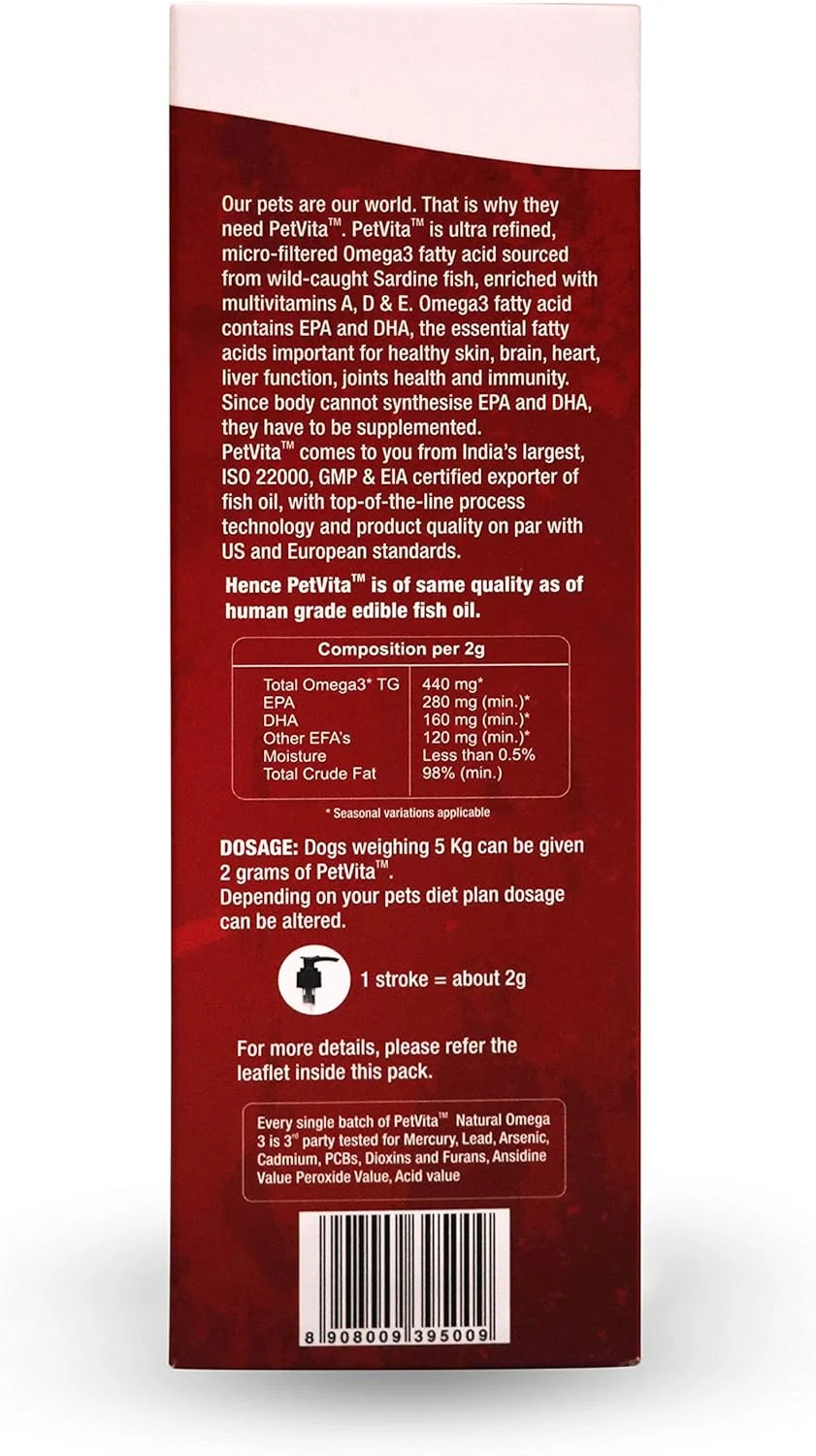 امگا 3 فوق تصفیه شده پت ویتا