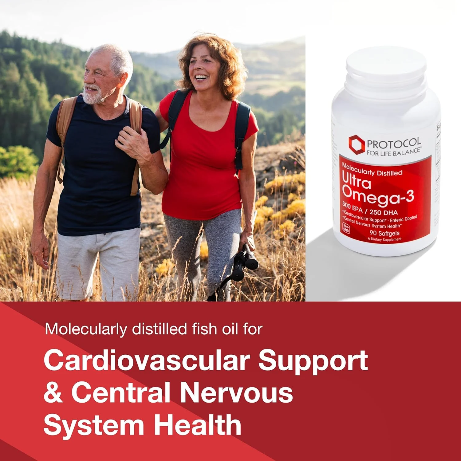 پروتکل برای تعادل زندگی روغن ماهی امگا 3 فوق العاده DHA 500، EPA 250 - پشتیبانی از مغز - 90 سافت ژل پروتکل برای تعادل زندگی روغن ماهی امگا 3 فوق العاده DHA 500، EPA 250 - پشتیبانی از مغز - 90 سافت ژل