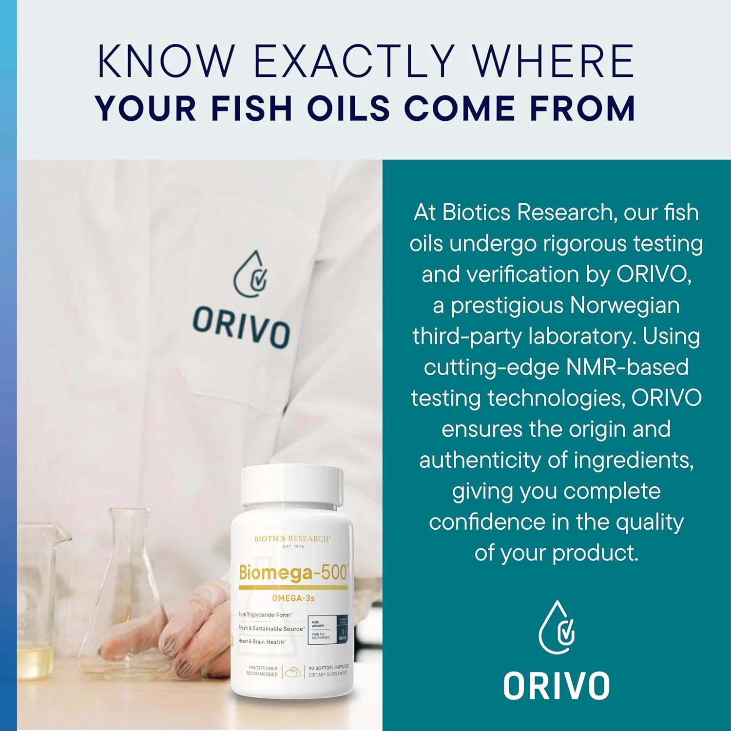 مکمل روغن ماهی امگا 3 Biotics Research Biomega 500، روغن ماهی بسیار غلیظ با EPA/DHA، اسیدهای چرب امگا 3، پشتیبانی از سیستم ایمنی و قلب و عروق، 90 سافت ژل مکمل روغن ماهی امگا 3 Biotics Research Biomega 500، روغن ماهی بسیار غلیظ با EPA/DHA، اسیدهای چرب امگا 3، پشتیبانی از سیستم ایمنی و قلب و عروق، 90 سافت ژل