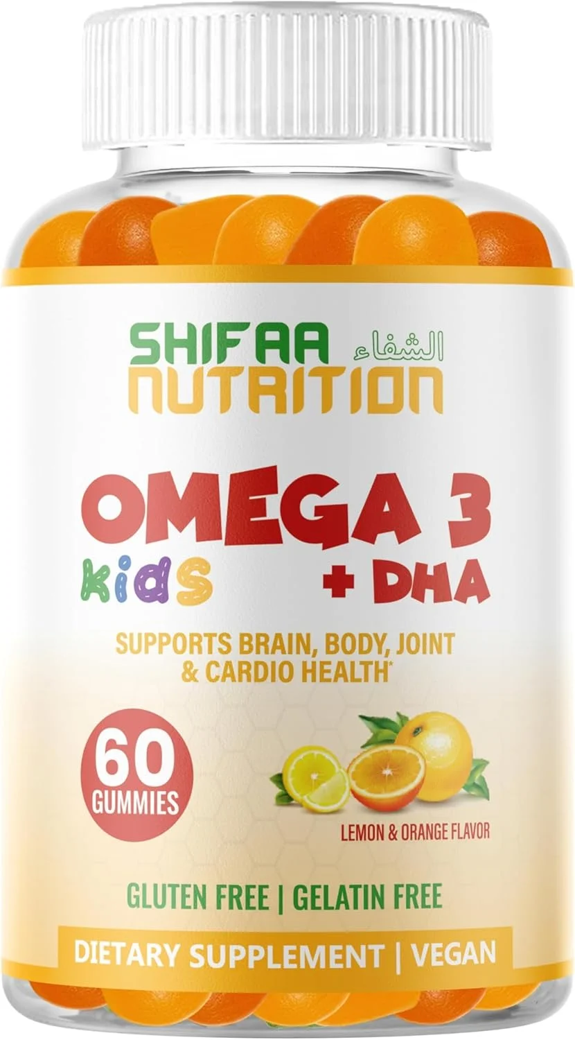 پاستیل امگا 3 گیاهی شیفا نوتریشن برای کودکان حاوی DHA | 60 عدد، 30 سروینگ | امگا 3 6 9 گیاهی، غیر تراریخته | پشتیبانی از مغز، بدن و سیستم ایمنی | بدون گلوتن، ژلاتین و بادام زمینی | ویتامین های حلال پاستیل امگا 3 گیاهی شیفا نوتریشن برای کودکان حاوی DHA | 60 عدد، 30 سروینگ | امگا 3 6 9 گیاهی، غیر تراریخته | پشتیبانی از مغز، بدن و سیستم ایمنی | بدون گلوتن، ژلاتین و بادام زمینی | ویتامین های حلال