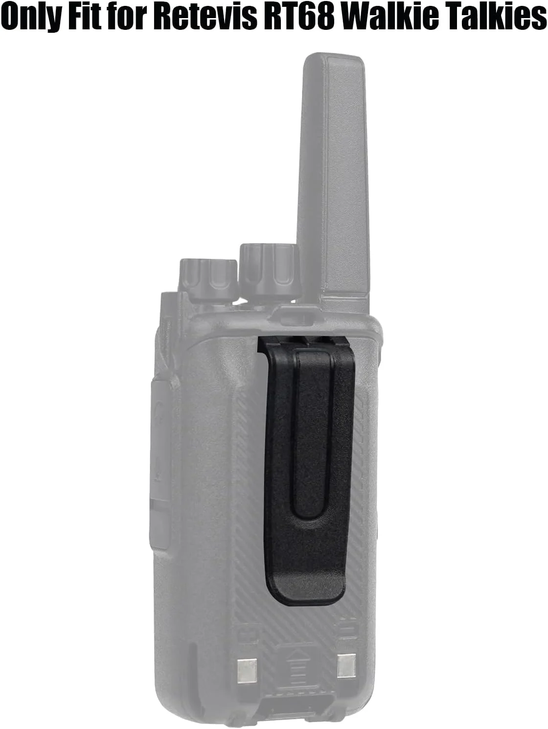 گیره کمربند واکی تاکی Retevis RT68، گیره کمربند سازگار فقط با رادیو دو طرفه RT68 (بسته 6 عددی)