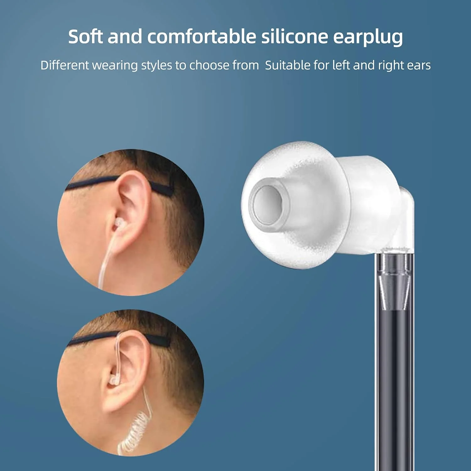 گوشی دو طرفه رادیویی Retevis با میکروفون، لوله صوتی، سیم پیچ، برای RT22 RT68 RT21 H-777 RT86 RT27، سازگار با Baofeng UV-5R Arcshell Kenwood Pxton، هدست واکی تاکی (6 عدد)