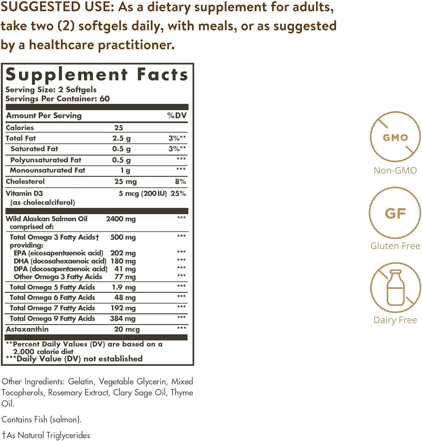 سافت ژل امگا آلاسکا SOLGAR - FULL SPECTRUM WILD ALASKAN OMEGA 120 عددی: 1110 سافت ژل امگا آلاسکا SOLGAR - FULL SPECTRUM WILD ALASKAN OMEGA 120 عددی: 1110