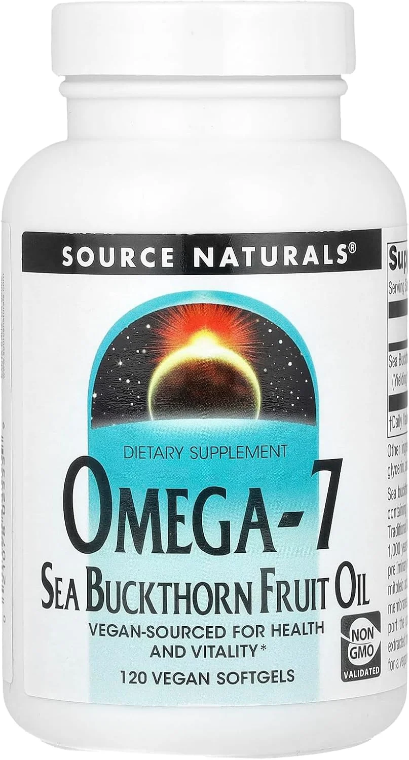روغن میوه سنجد دریایی امگا 7، 120 سافت ژل توسط Source Naturals روغن میوه سنجد دریایی امگا 7، 120 سافت ژل توسط Source Naturals