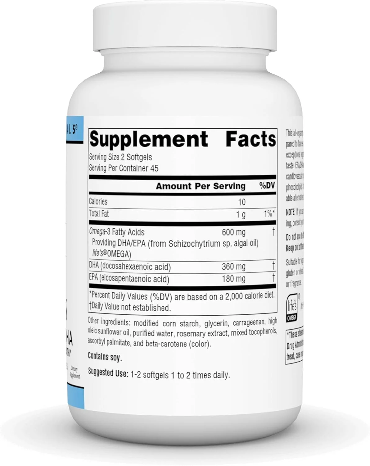 سورس نچرالز امگا 3 گیاهی EPA DHA 300 میلی گرم سافت ژل گیاهی 90 عددی