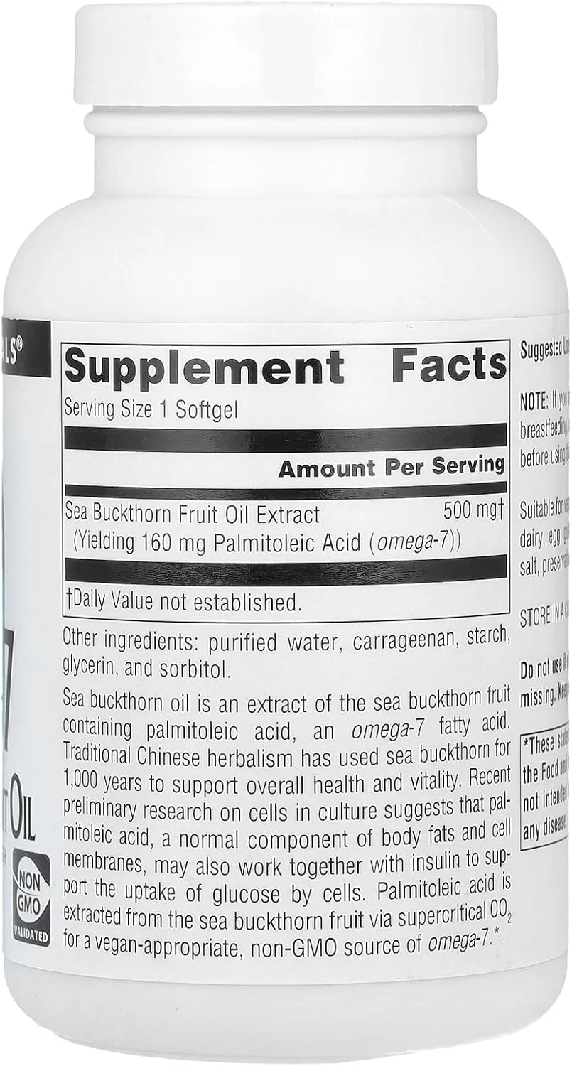 روغن میوه سنجد دریایی امگا 7، 120 سافت ژل توسط Source Naturals