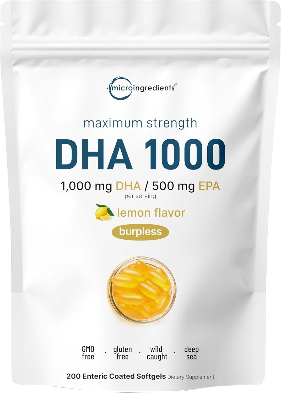 مکمل های DHA، امگا 3 1000 میلی گرم، DHA-500 میلی گرم، EPA-250 میلی گرم، 200 سافت ژل، بدون طعم ماهی با فناوری روکش روده ای، صید وحشی در دریای نروژ، ویتامین های دوران بارداری و کودکان، پشتیبانی از سلامت مغز، بدون جیوه مکمل های DHA، امگا 3 1000 میلی گرم، DHA-500 میلی گرم، EPA-250 میلی گرم، 200 سافت ژل، بدون طعم ماهی با فناوری روکش روده ای، صید وحشی در دریای نروژ، ویتامین های دوران بارداری و کودکان، پشتیبانی از سلامت مغز، بدون جیوه