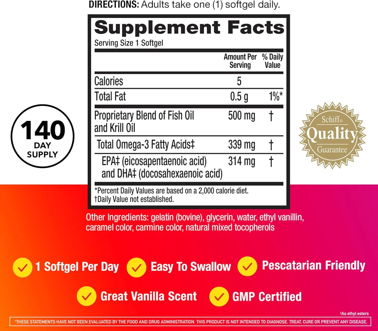 مکمل روغن ماهی امگا 3 + روغن کریل 500 میلی گرم، سافت ژل های اسید چرب امگا 3 EPA و DHA (بطری 140 عددی)، فسفولیپیدها، پشتیبانی از سلامت مغز، چشم، مفاصل و قلب مکمل روغن ماهی امگا 3 + روغن کریل 500 میلی گرم، سافت ژل های اسید چرب امگا 3 EPA و DHA (بطری 140 عددی)، فسفولیپیدها، پشتیبانی از سلامت مغز، چشم، مفاصل و قلب