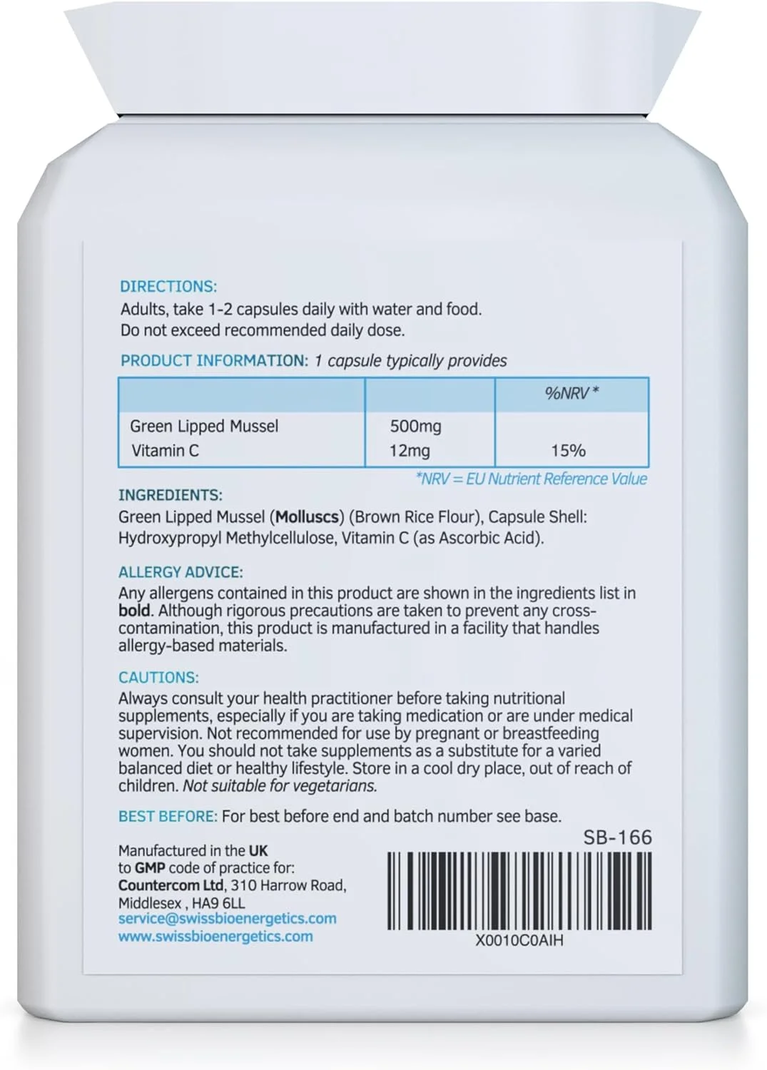 کپسول صدف سبز 500 میلی گرمی سوییس بایوانرژتیک، 90 عددی - تهیه شده پایدار از آب های خالص نیوزلند، استخراج شده ماهرانه با استفاده از CO2 - بدون مواد افزودنی - بدون چسباننده - بدون پرکننده کپسول صدف سبز 500 میلی گرمی سوییس بایوانرژتیک، 90 عددی - تهیه شده پایدار از آب های خالص نیوزلند، استخراج شده ماهرانه با استفاده از CO2 - بدون مواد افزودنی - بدون چسباننده - بدون پرکننده