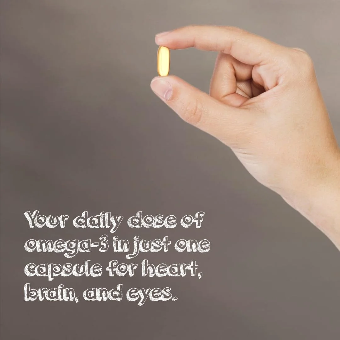 مکمل امگا 3 Testa - کپسول های DHA EPA گیاهی بر پایه جلبک - اسیدهای چرب - پشتیبانی از سلامت قلب، مغز و مفاصل - بدون پلاستیک، RTG و کوشر - تامین دو ماهه