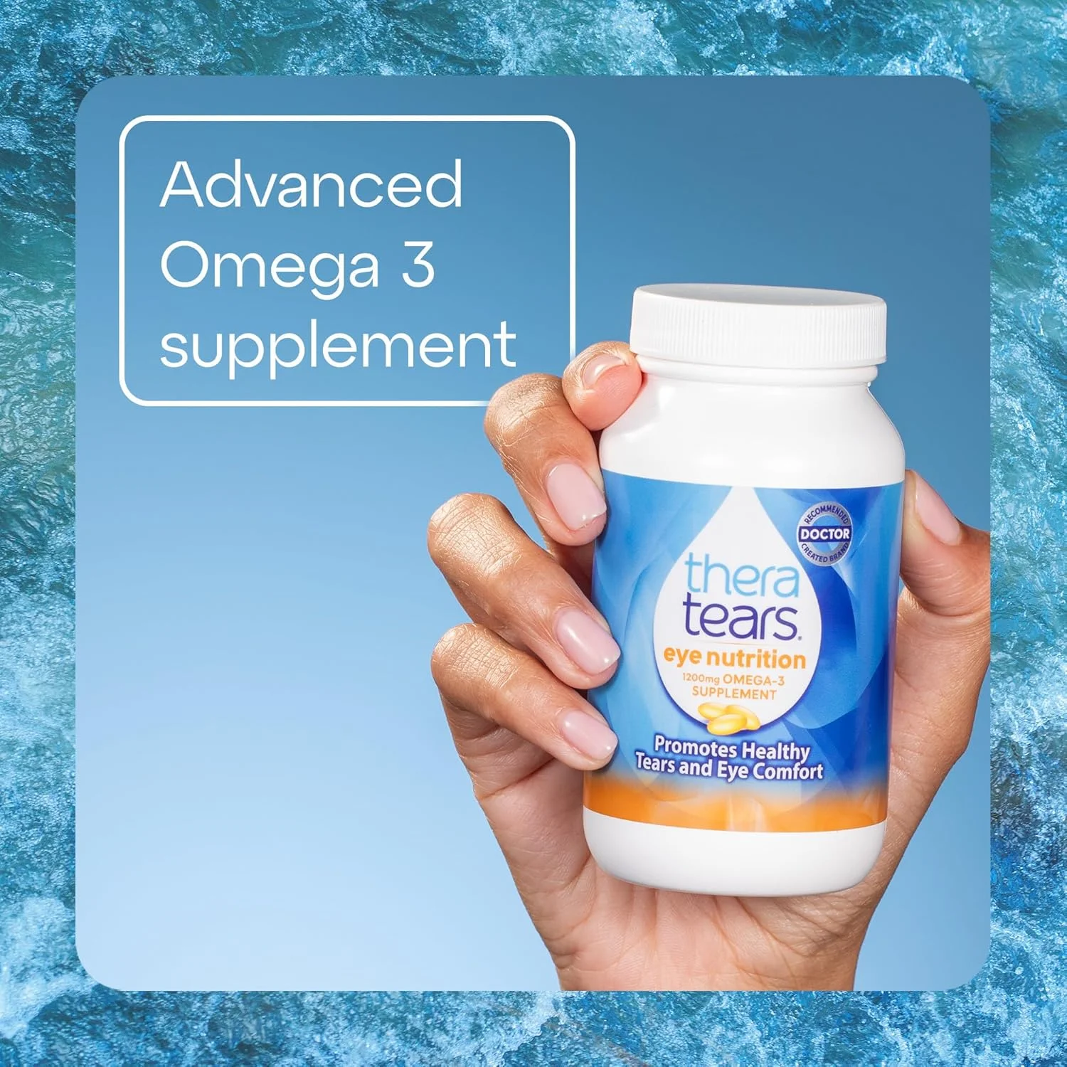 مکمل امگا 3 TheraTears برای مراقبت از چشم، حاوی روغن ماهی 1200 میلی گرم و روغن تخم کتان ارگانیک به همراه ویتامین E، 180 عدد مکمل امگا 3 TheraTears برای مراقبت از چشم، حاوی روغن ماهی 1200 میلی گرم و روغن تخم کتان ارگانیک به همراه ویتامین E، 180 عدد