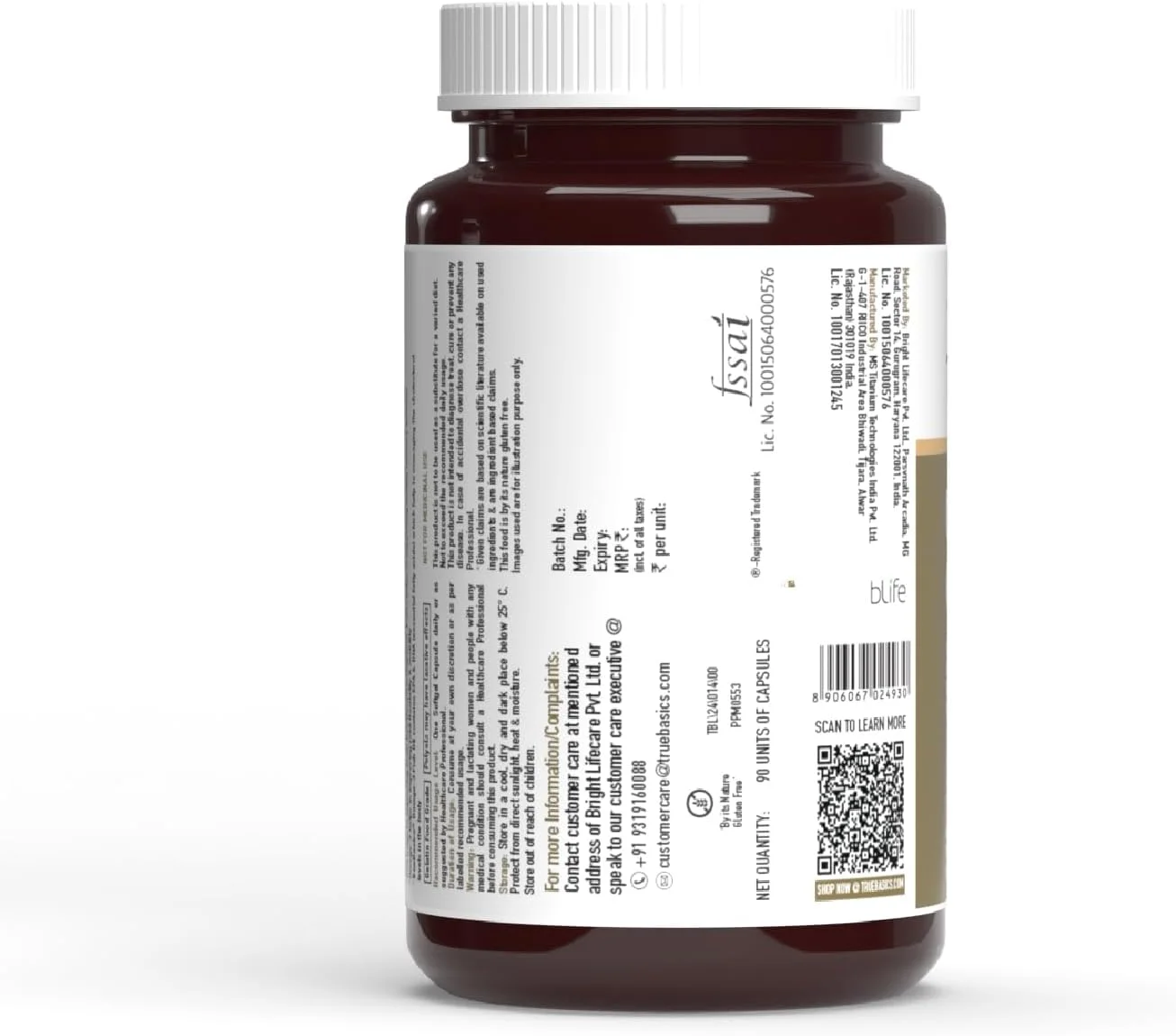 روغن ماهی امگا 3 TrueBasics Ultra (90 کپسول) | قدرت سه برابر با 1150 میلی گرم امگا 3، 525 میلی گرم EPA و 375 میلی گرم DHA | برای سلامت قلب، مفاصل و مغز، 220 گرم