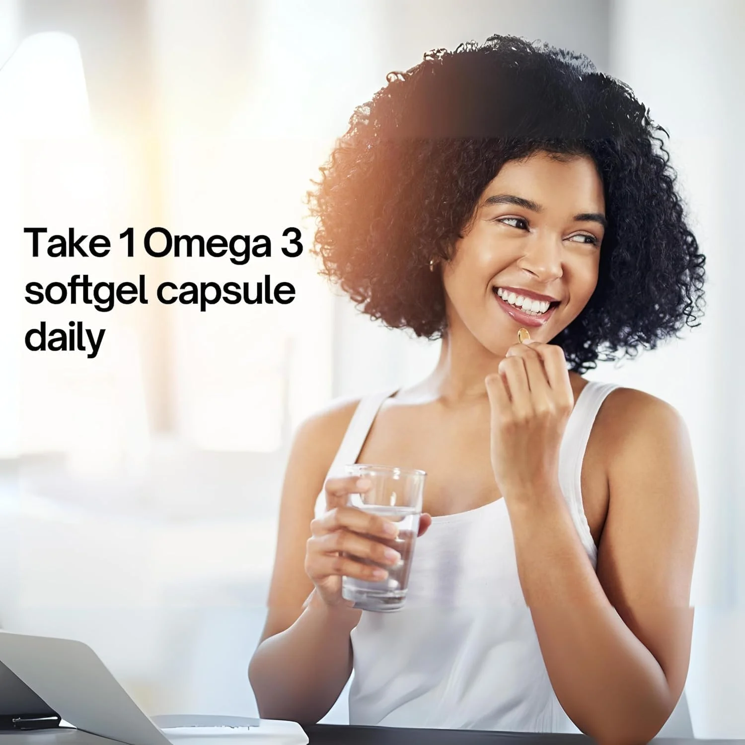 کپسول روغن ماهی امگا 3 VEDAPURE برای آقایان و بانوان 1000 میلی گرم با ویتامین E و D3 | 360 EPA و 240 DHA | بدون طعم ماهی | پشتیبانی از سلامت قلب، چشم و مفاصل - 60 سافت ژل