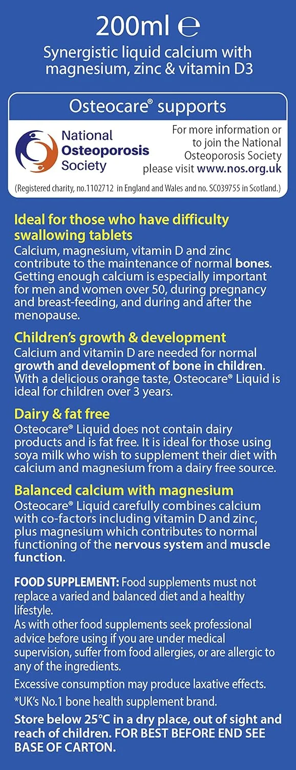 مایع استئوکیر ویتابیوتیکس - 200 میلی لیتر مایع استئوکیر ویتابیوتیکس - 200 میلی لیتر