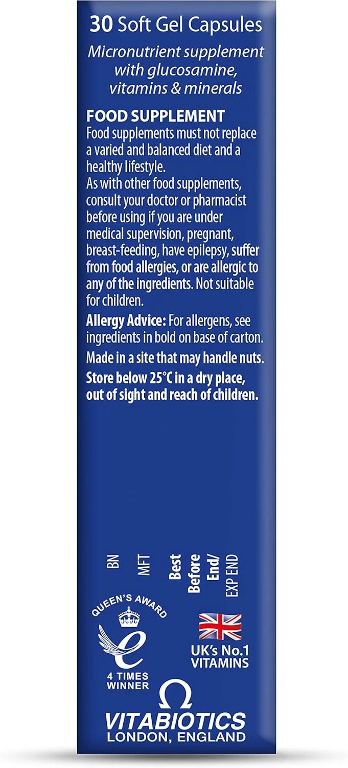 ویتابیوتیکس Jointace امگا 3 روغن کبد ماهی و گلوکزامین، 30 کپسول ویتابیوتیکس Jointace امگا 3 روغن کبد ماهی و گلوکزامین، 30 کپسول