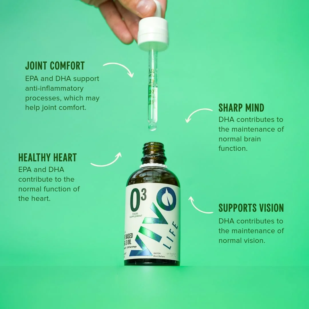 قطره خوراکی امگا 3 گیاهی ویوو لایف از جلبک، 60 میلی لیتر، 30 سروینگ، مکمل سلامت طبیعی (60 میلی لیتر (بسته 1 عددی)، لیمو) قطره خوراکی امگا 3 گیاهی ویوو لایف از جلبک، 60 میلی لیتر، 30 سروینگ، مکمل سلامت طبیعی (60 میلی لیتر (بسته 1 عددی)، لیمو)