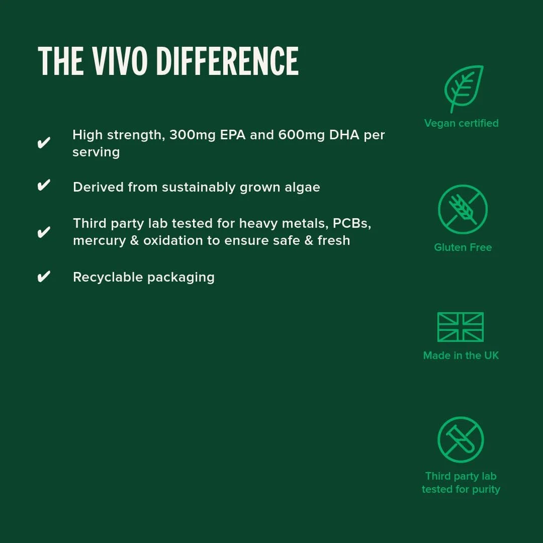 قطره خوراکی امگا 3 گیاهی ویوو لایف از جلبک، 60 میلی لیتر، 30 سروینگ، مکمل سلامت طبیعی (60 میلی لیتر (بسته 1 عددی)، لیمو) قطره خوراکی امگا 3 گیاهی ویوو لایف از جلبک، 60 میلی لیتر، 30 سروینگ، مکمل سلامت طبیعی (60 میلی لیتر (بسته 1 عددی)، لیمو)