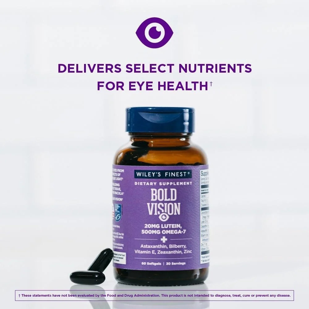 روغن ماهی آلاسکا وایلی فاینست، دید قوی - مکمل سلامت چشم روغن ماهی با لوتئین، زآگزانتین، بیلberry، امگا 7، ویتامین E و روی - 60 سافت ژل (30 سروینگ) روغن ماهی آلاسکا وایلی فاینست، دید قوی - مکمل سلامت چشم روغن ماهی با لوتئین، زآگزانتین، بیلberry، امگا 7، ویتامین E و روی - 60 سافت ژل (30 سروینگ)